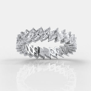 Marquise Eternity Lab-Grown Diamond Prong Set Women's Wedding Band 2.76 Ctw. Marquise Eternity Lab-Grown Diamond Prong Set Women's Wedding Band 2.76 Ctw.
