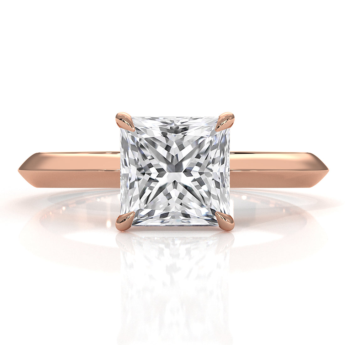 3g 2.2mm Claw Prong Solitaire Style Lab Grown Diamond Engagement Ring IGI Certified 1.00 Ctw.