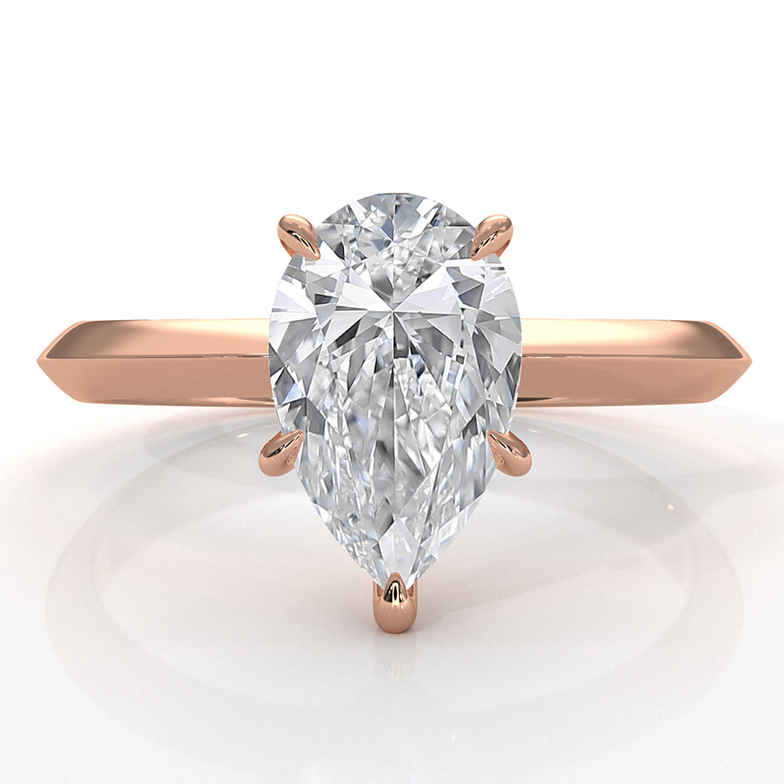 3g 2.2mm Claw Prong Solitaire Style Lab Grown Diamond Engagement Ring IGI Certified 1.00 Ctw.