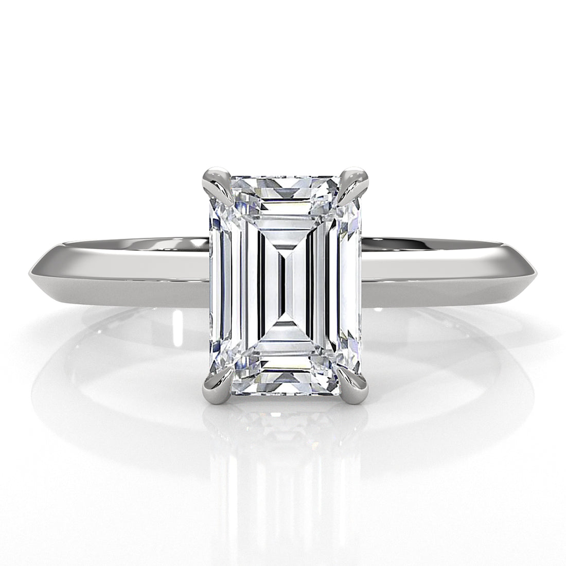 3g 2.2mm Claw Prong Solitaire Style Lab Grown Diamond Engagement Ring IGI Certified 1.00 Ctw.