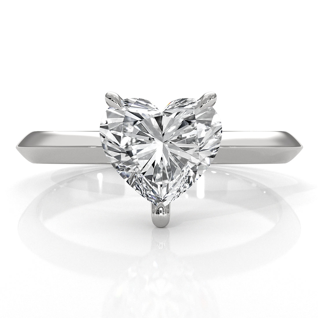3g 2.2mm Claw Prong Solitaire Style Lab Grown Diamond Engagement Ring IGI Certified 1.00 Ctw.
