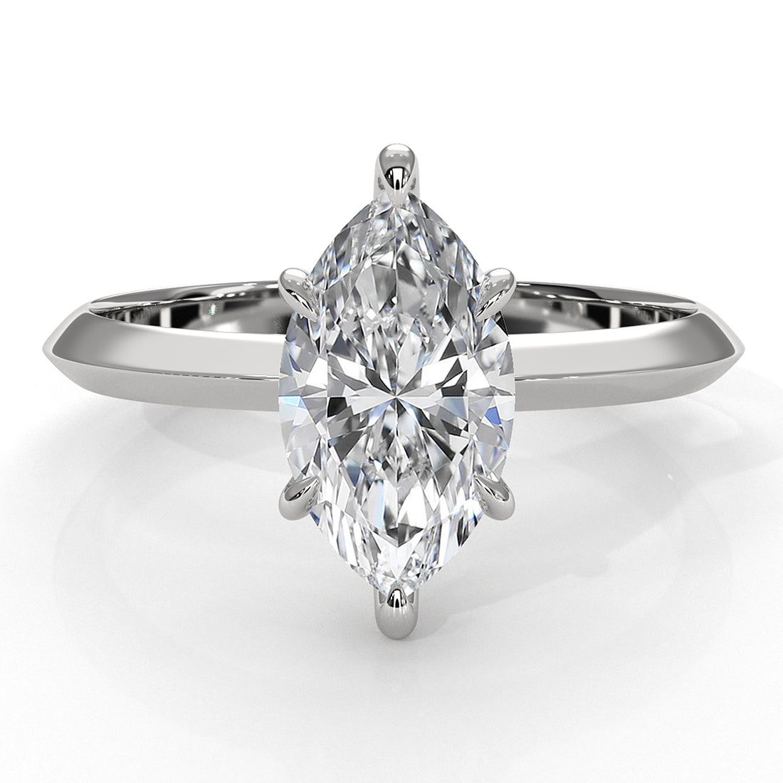 3g 2.2mm Claw Prong Solitaire Style Lab Grown Diamond Engagement Ring IGI Certified 1.00 Ctw.