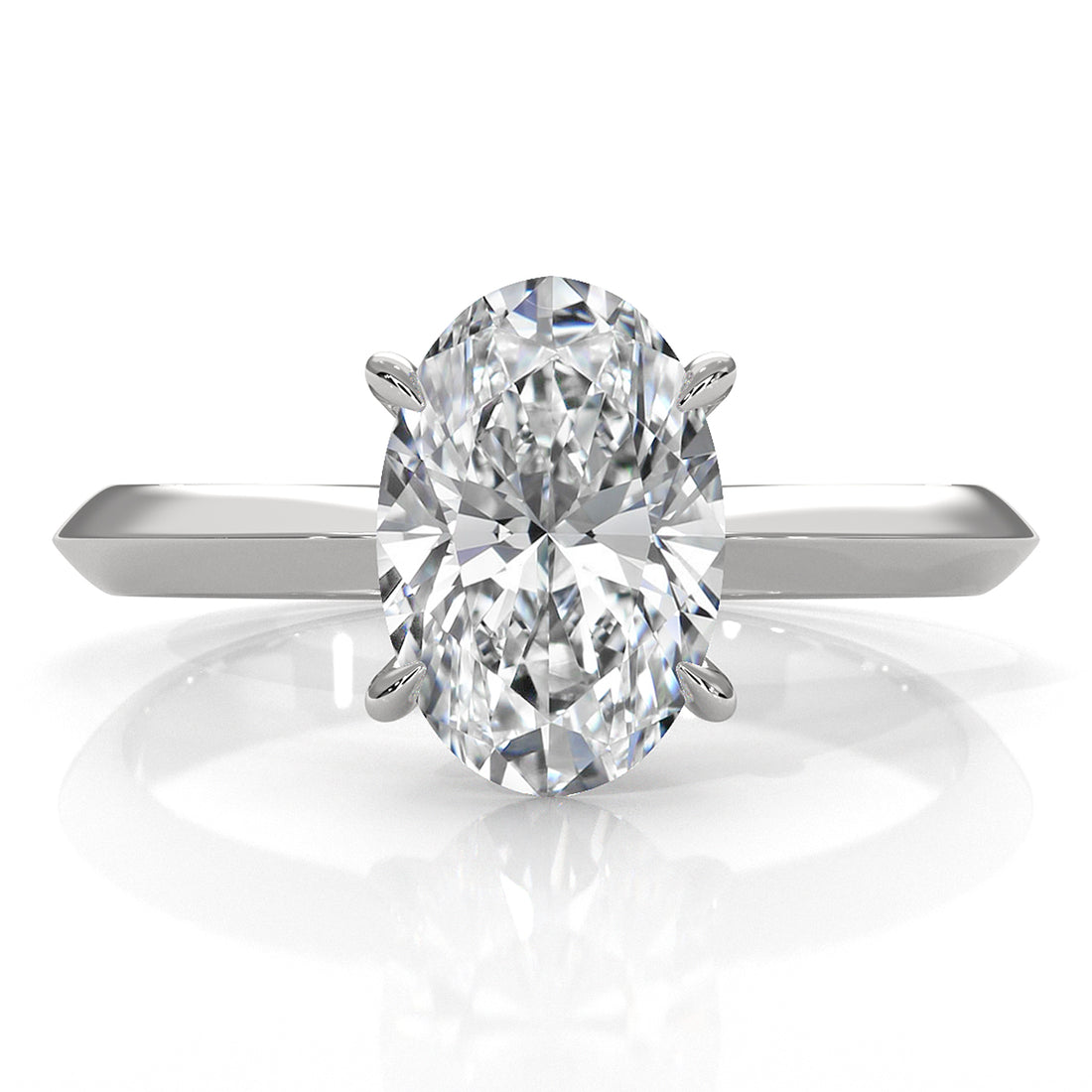 3g 2.2mm Claw Prong Solitaire Style Lab Grown Diamond Engagement Ring IGI Certified 1.00 Ctw.