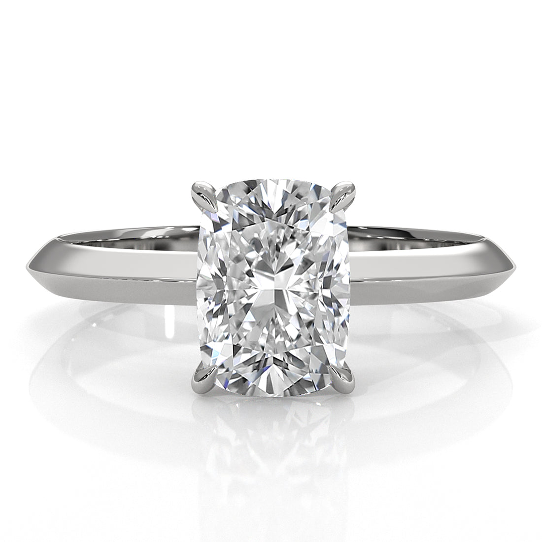 3g 2.2mm Claw Prong Solitaire Style Lab Grown Diamond Engagement Ring IGI Certified 1.00 Ctw.