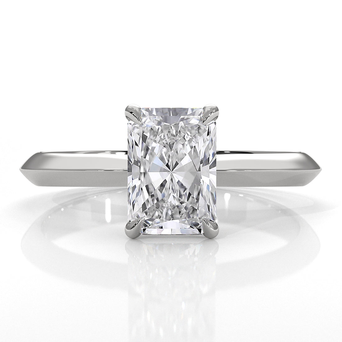 3g 2.2mm Claw Prong Solitaire Style Lab Grown Diamond Engagement Ring IGI Certified 1.00 Ctw.