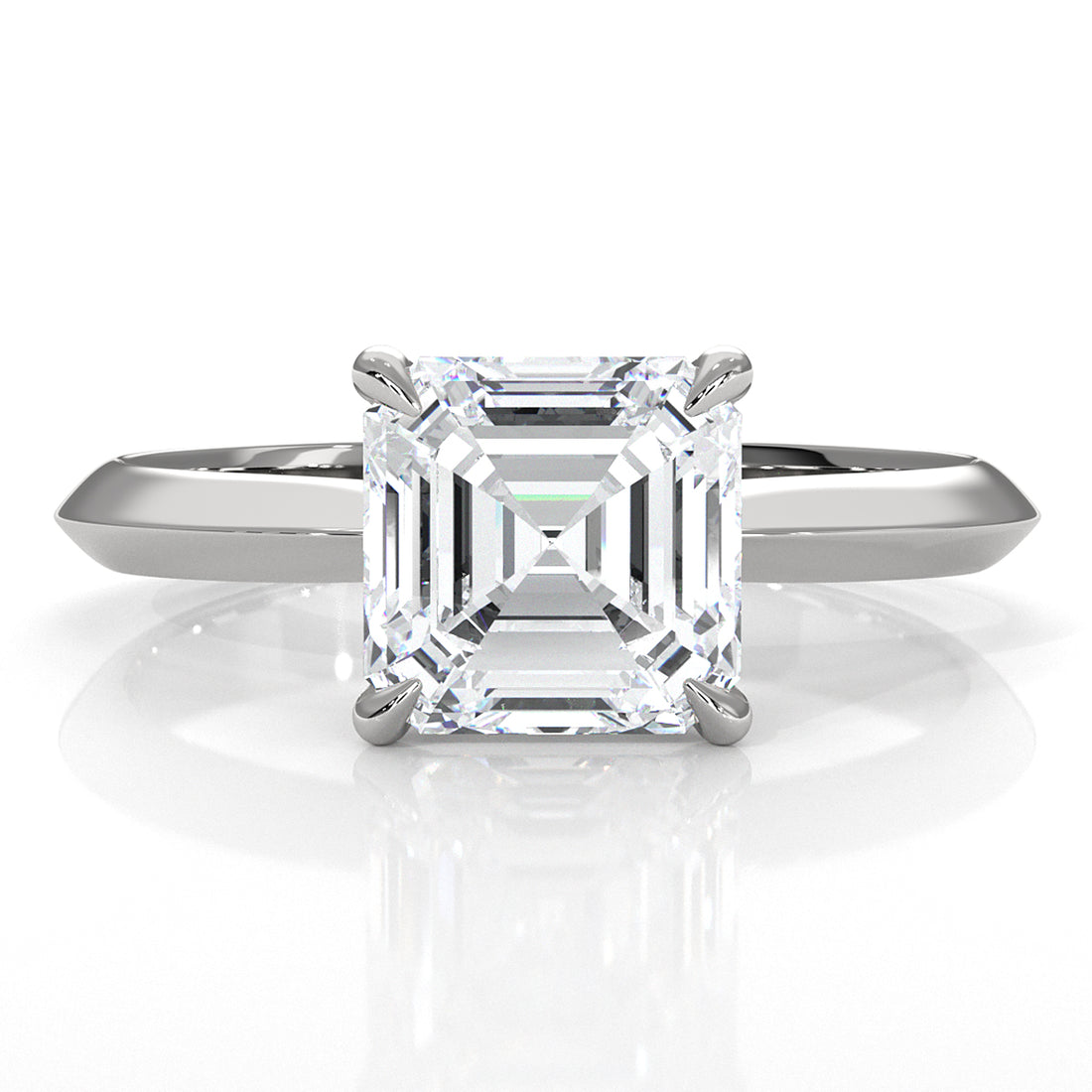 3g 2.2mm Claw Prong Solitaire Style Lab Grown Diamond Engagement Ring IGI Certified 1.00 Ctw.