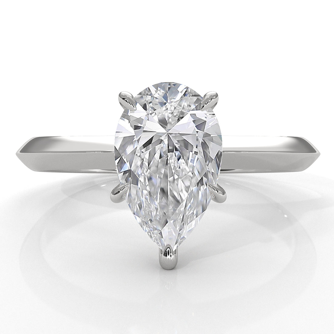 3g 2.2mm Claw Prong Solitaire Style Lab Grown Diamond Engagement Ring IGI Certified 1.00 Ctw.