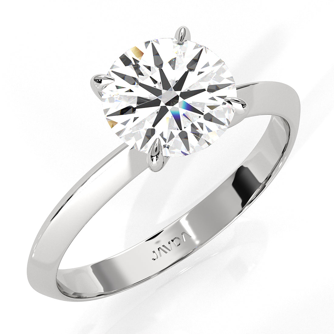 3g 2.2mm Claw Prong Solitaire Style Lab Grown Diamond Engagement Ring IGI Certified 1.00 Ctw.