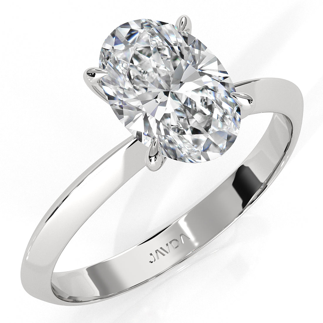 3g 2.2mm Claw Prong Solitaire Style Lab Grown Diamond Engagement Ring IGI Certified 1.00 Ctw.