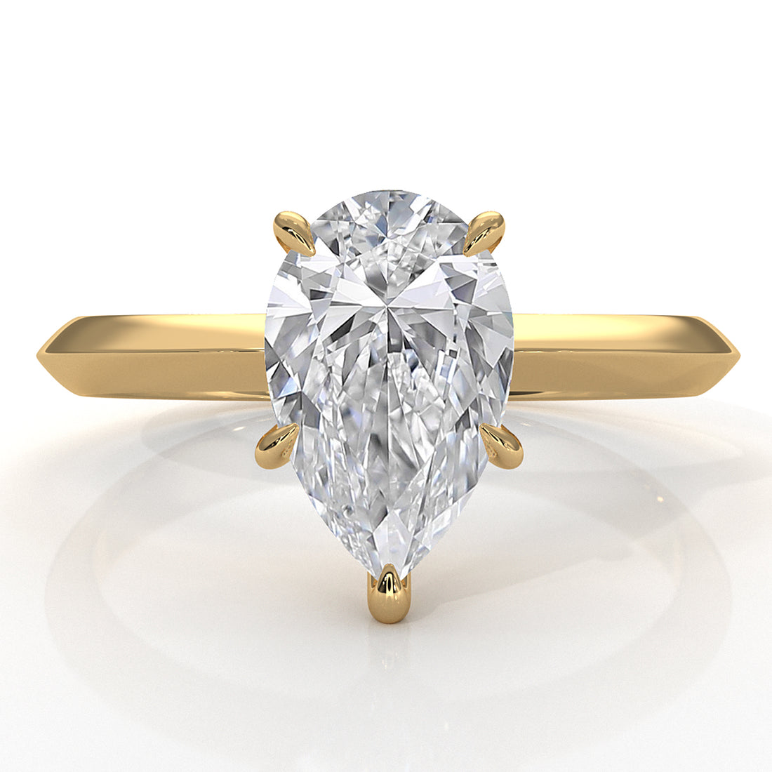 3g 2.2mm Claw Prong Solitaire Style Lab Grown Diamond Engagement Ring IGI Certified 1.00 Ctw.