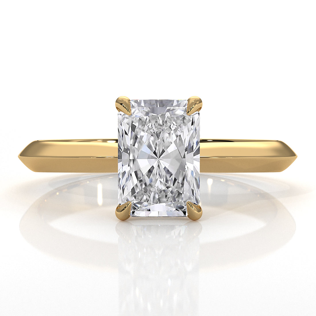 3g 2.2mm Claw Prong Solitaire Style Lab Grown Diamond Engagement Ring IGI Certified 1.00 Ctw.