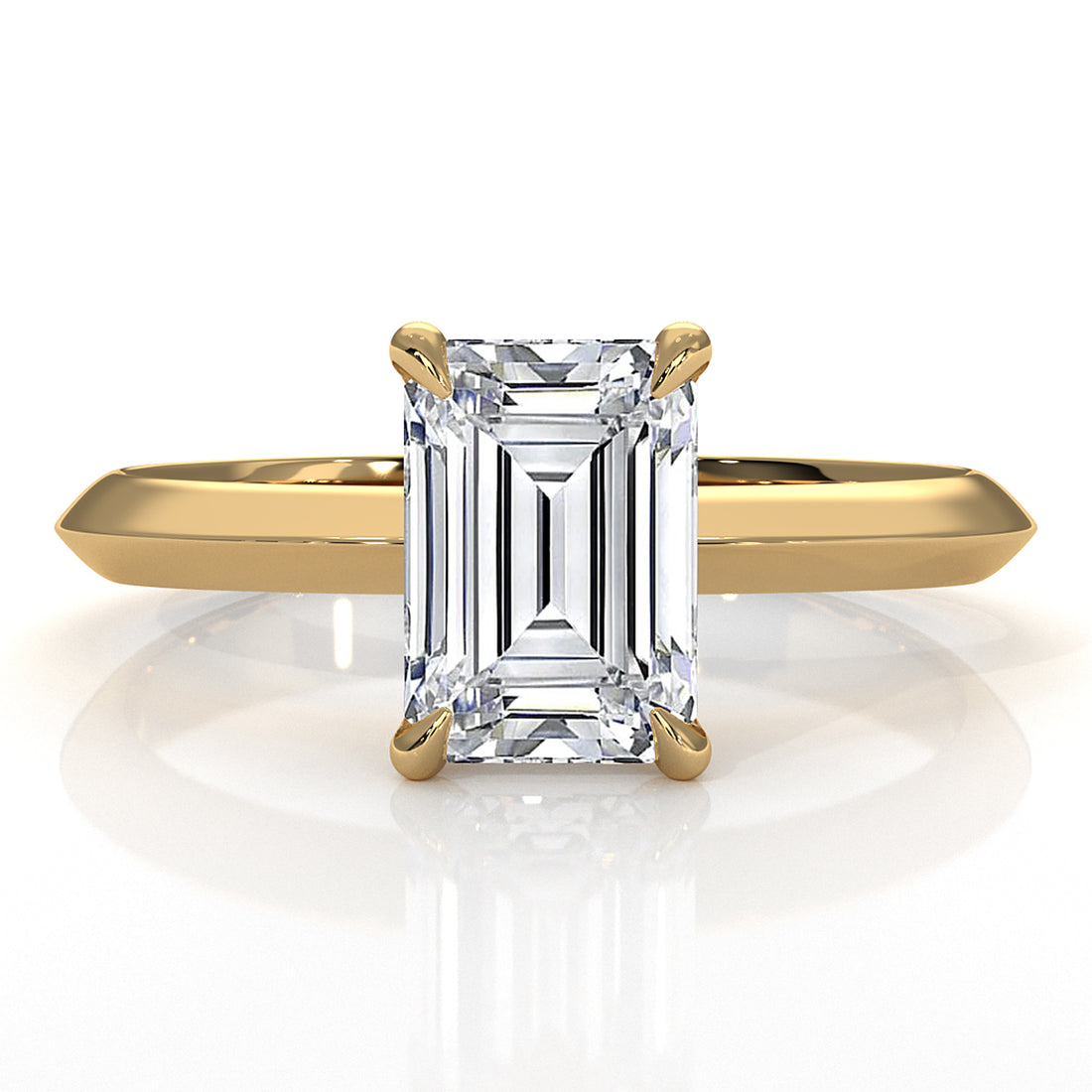 3g 2.2mm Claw Prong Solitaire Style Lab Grown Diamond Engagement Ring IGI Certified 1.00 Ctw.