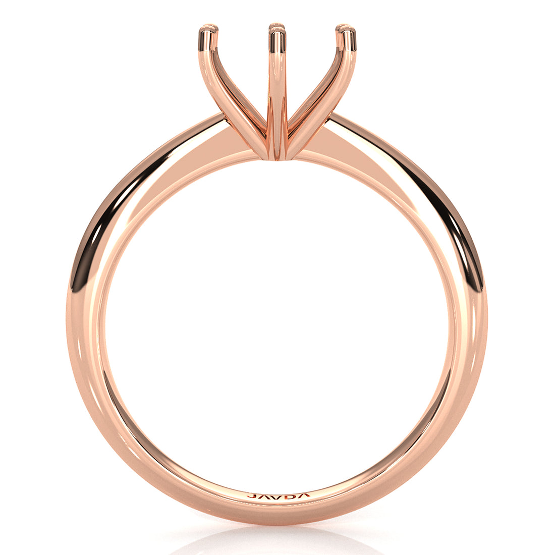 4.2g Six Prong Set Solitaire  Semi Mount Engagement Ring Setting 3mm