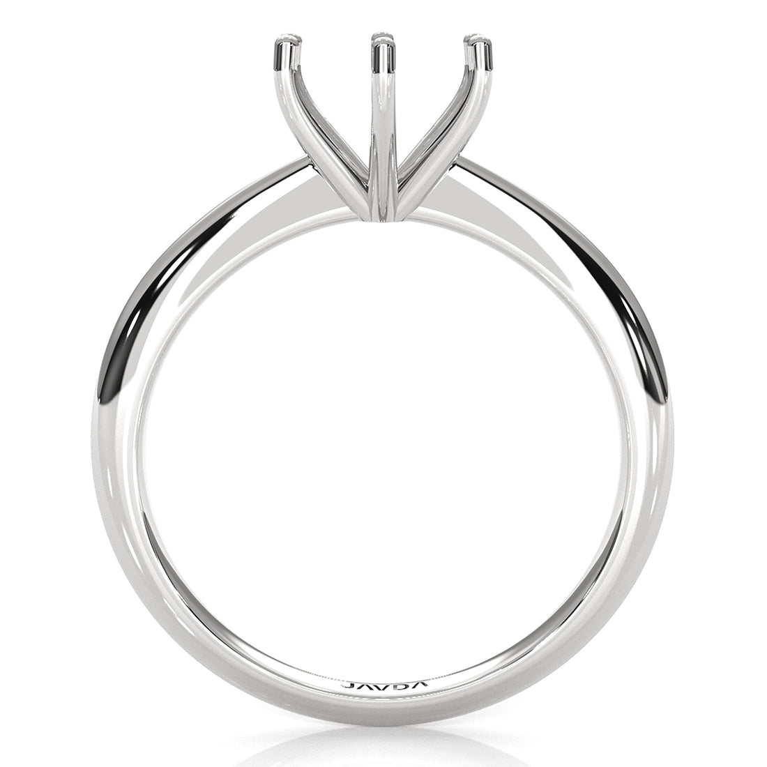 4.2g Six Prong Set Solitaire  Semi Mount Engagement Ring Setting 3mm