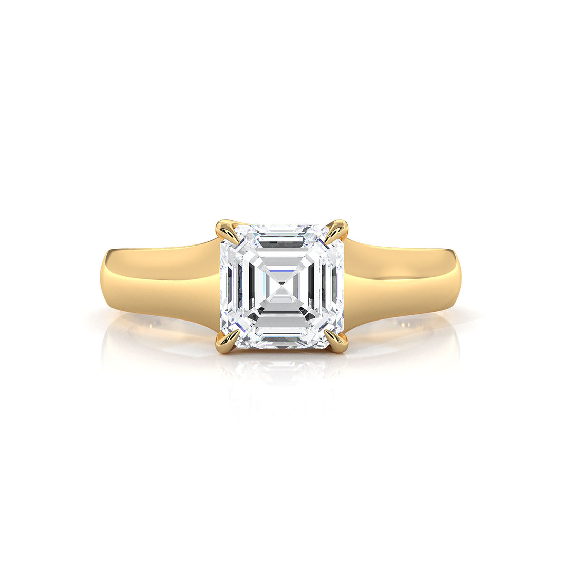 5g Trellis Solitaire Lab Grown Diamond IGI Certified Engagement 5.5mm Ring 1.00 Ctw.