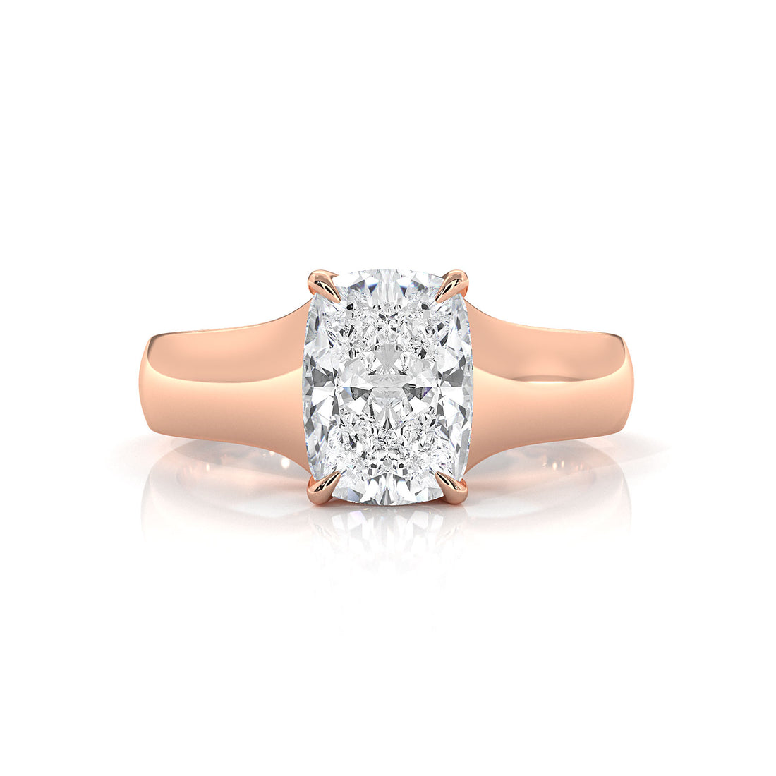 5g Trellis Solitaire Lab Grown Diamond IGI Certified Engagement 5.5mm Ring 1.00 Ctw.
