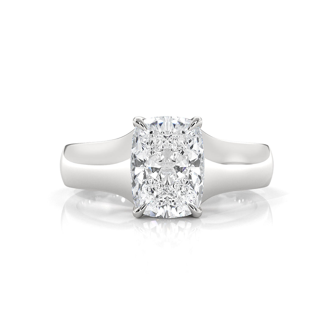 5g Trellis Solitaire Lab Grown Diamond IGI Certified Engagement 5.5mm Ring 1.00 Ctw.