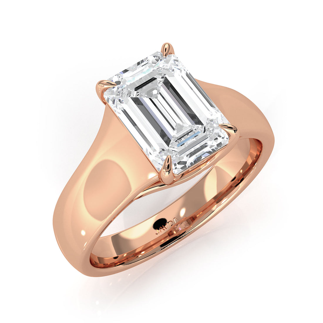 5g Trellis Solitaire Lab Grown Diamond IGI Certified Engagement 5.5mm Ring 1.00 Ctw.