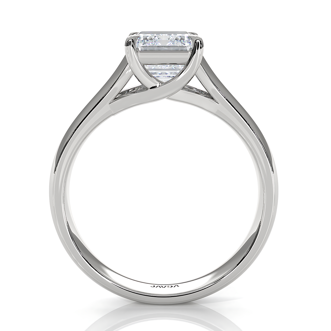5g Trellis Solitaire Lab Grown Diamond IGI Certified Engagement 5.5mm Ring 1.00 Ctw.