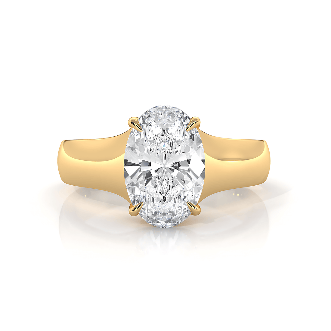 5g Trellis Solitaire Lab Grown Diamond IGI Certified Engagement 5.5mm Ring 1.00 Ctw.