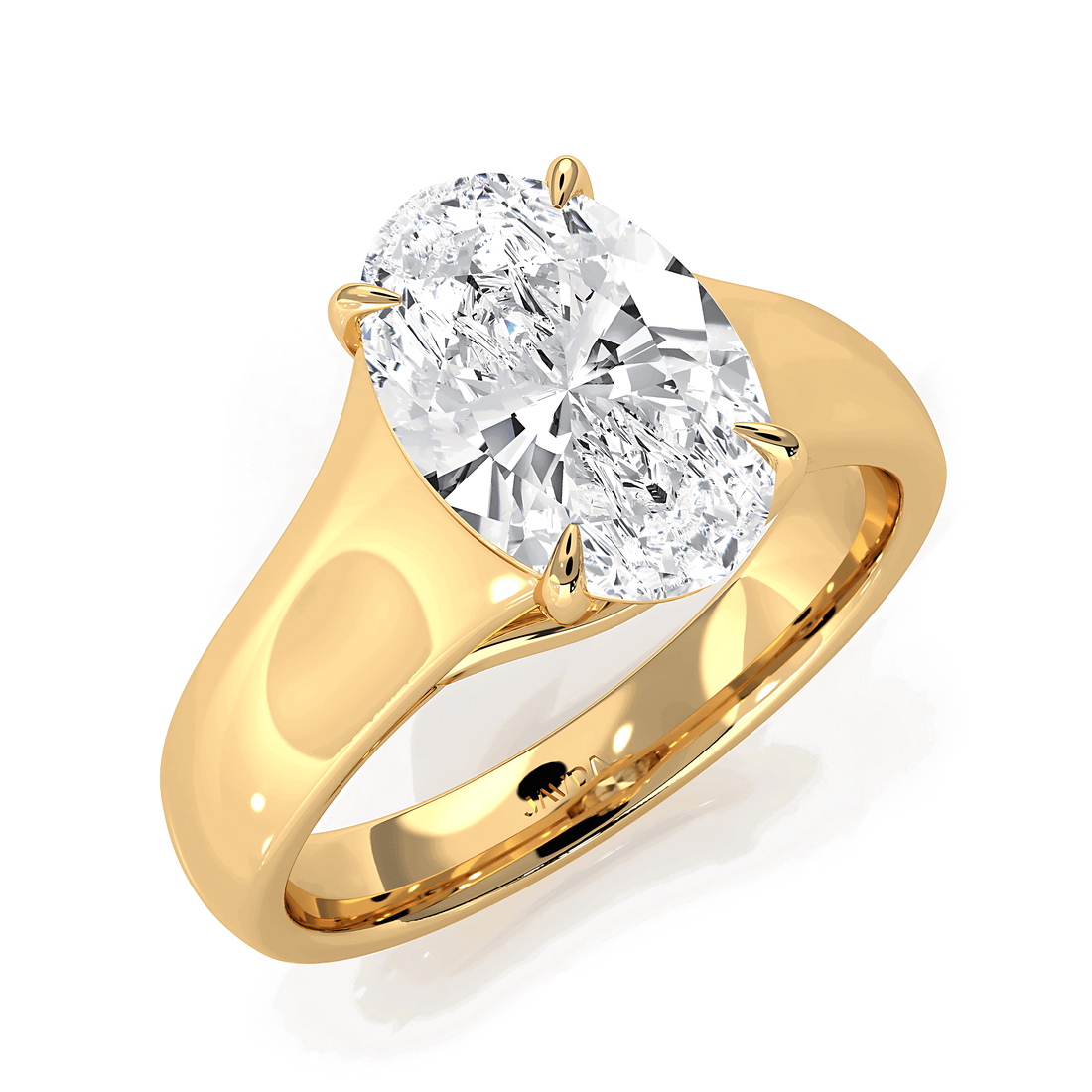 5g Trellis Solitaire Lab Grown Diamond IGI Certified Engagement 5.5mm Ring 1.00 Ctw.
