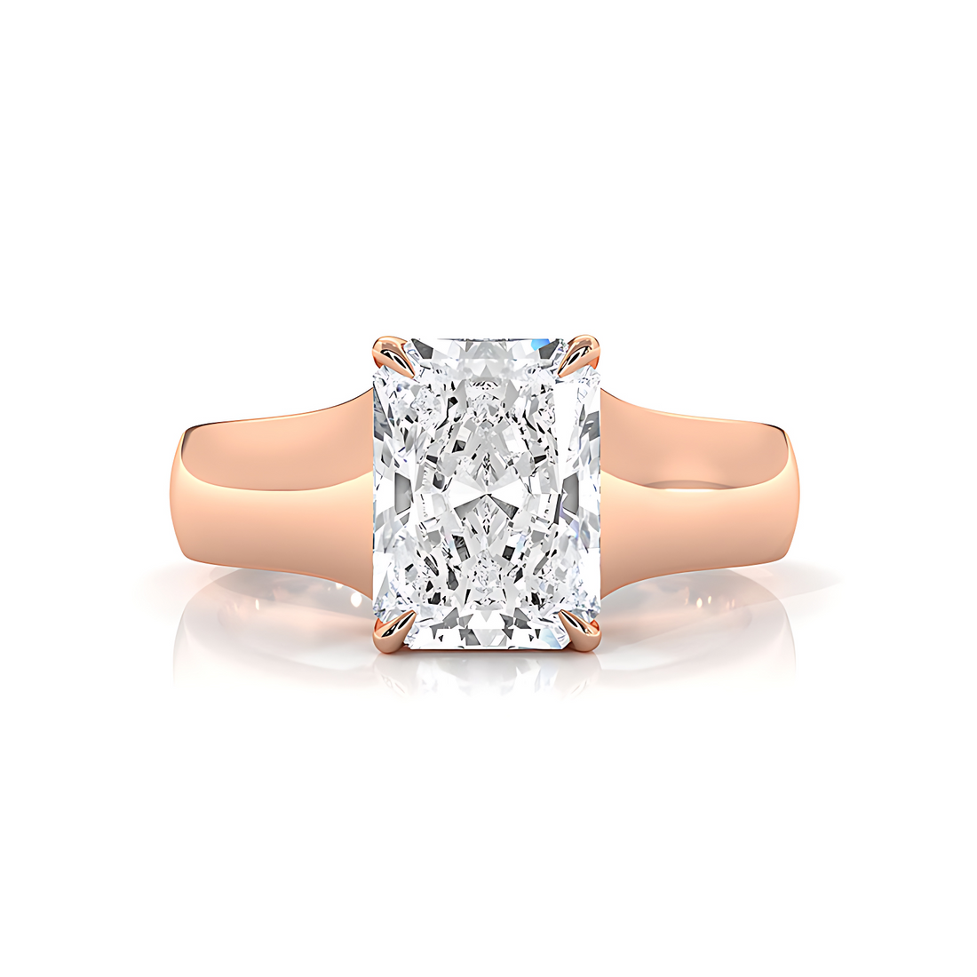 5g Trellis Solitaire Lab Grown Diamond IGI Certified Engagement 5.5mm Ring 1.00 Ctw.