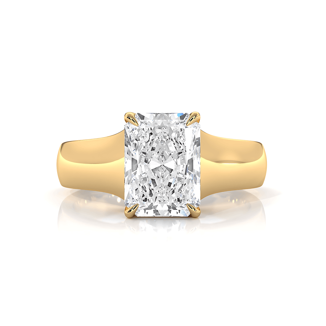 5g Trellis Solitaire Lab Grown Diamond IGI Certified Engagement 5.5mm Ring 1.00 Ctw.