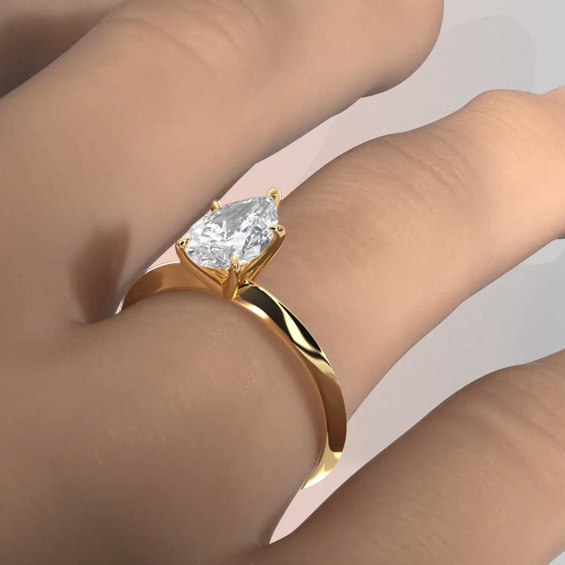 3g 2.2mm Claw Prong Solitaire Style Lab Grown Diamond Engagement Ring IGI Certified 1.00 Ctw.