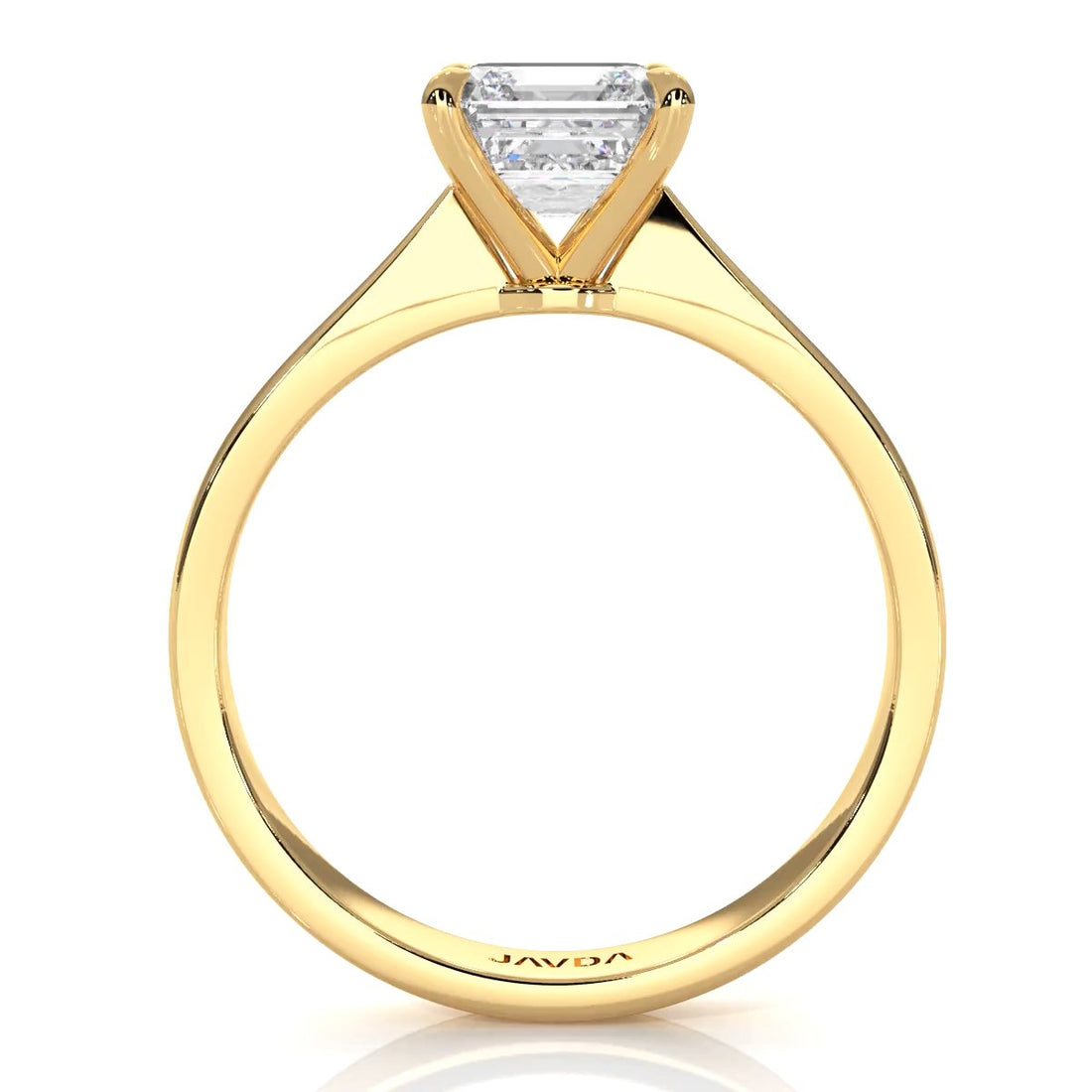 3g Lab Grown Diamond Tapper Solitaire IGI Certified Engagement Ring Setting 2mm 1.00 Ctw.