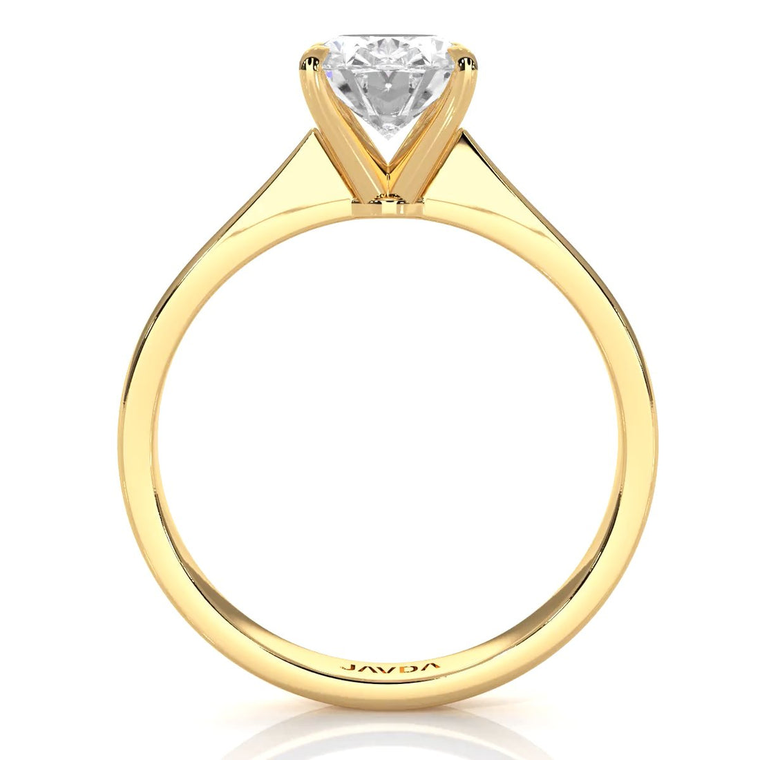 3g Lab Grown Diamond Tapper Solitaire IGI Certified Engagement Ring Setting 2mm 1.00 Ctw.