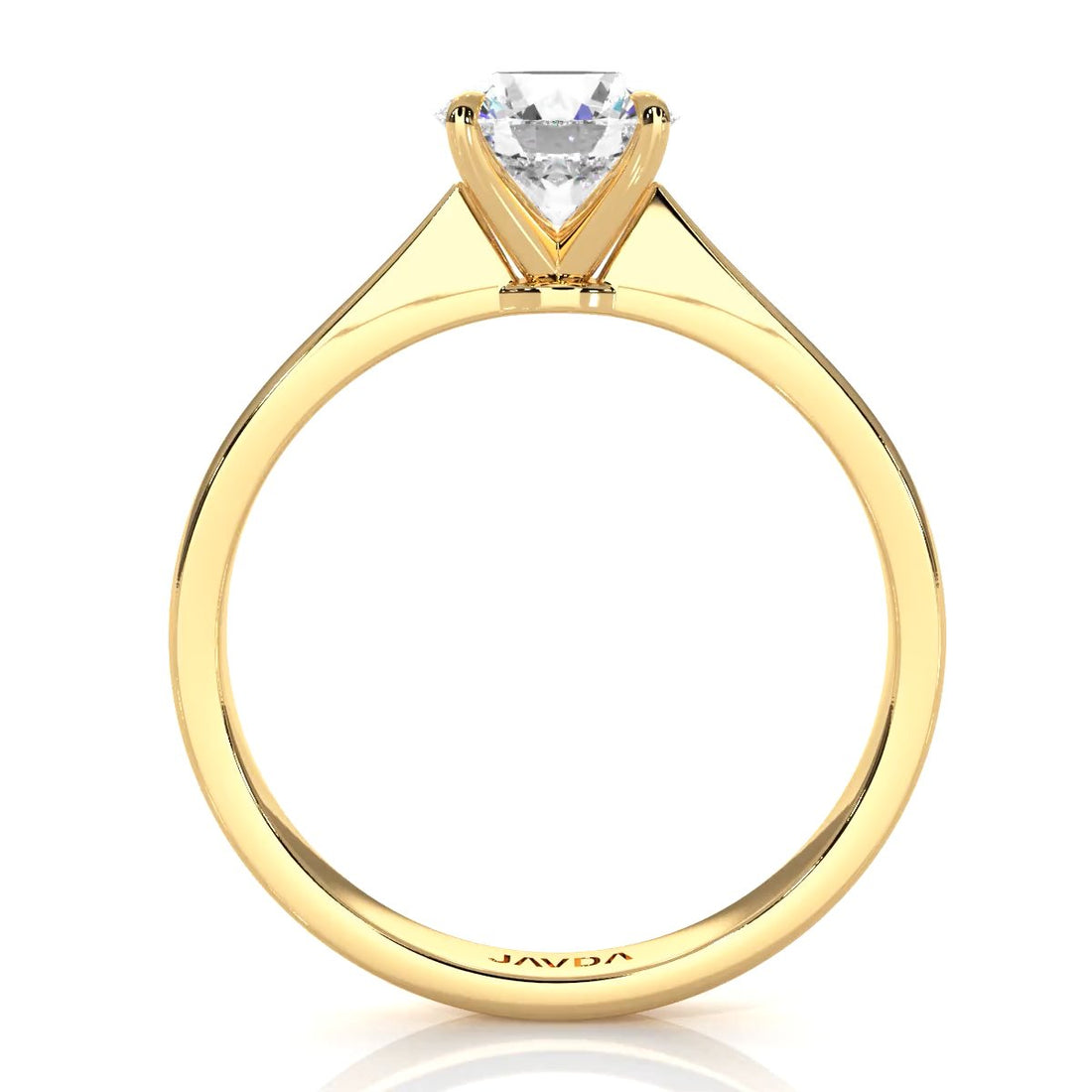 3g Lab Grown Diamond Tapper Solitaire IGI Certified Engagement Ring Setting 2mm 1.00 Ctw.
