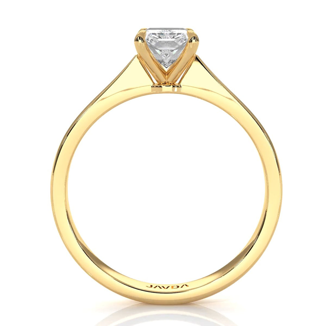 3g Lab Grown Diamond Tapper Solitaire IGI Certified Engagement Ring Setting 2mm 1.00 Ctw.
