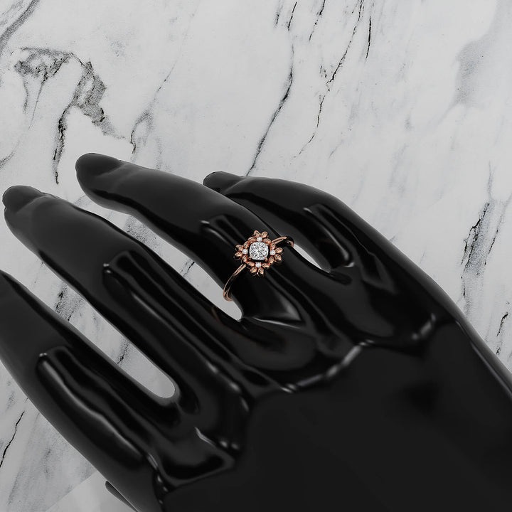 Elegant Round Cut Lab Diamond Mini Stacking Ring 0.36ctw.