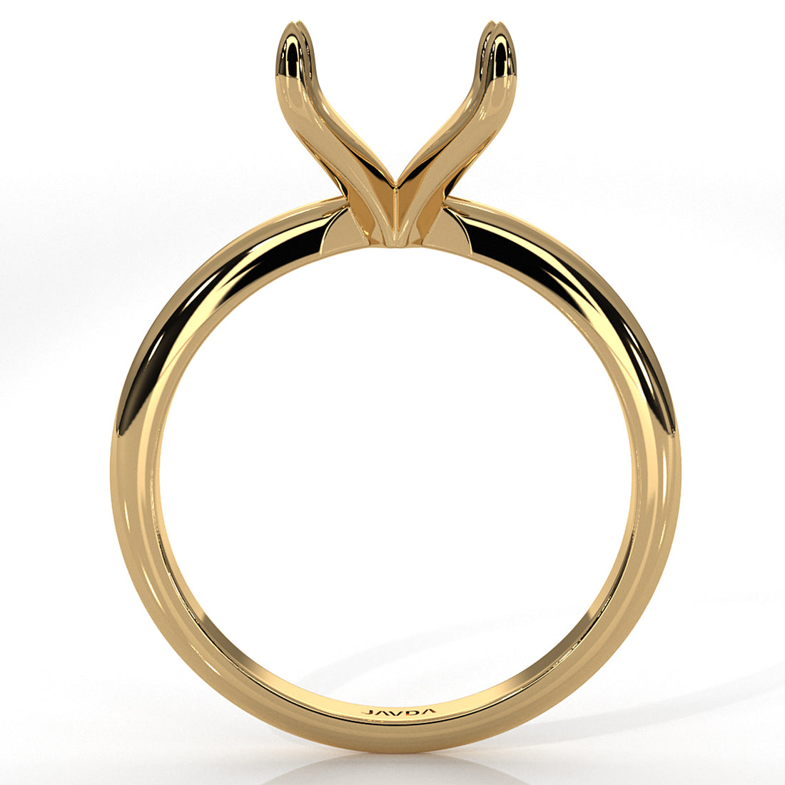 3g Claw Prong Set Solitaire Semi Mount Engagement Ring 2.2mm