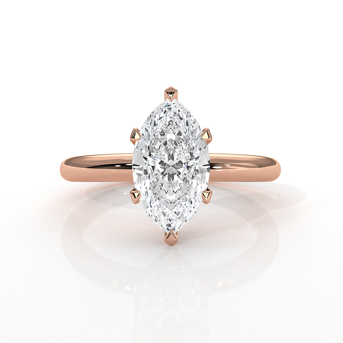 4g Lab Grown Round Diamond Engagement Solitaire 6 Prong Ring Setting IGI Certified 1.00 Ctw.