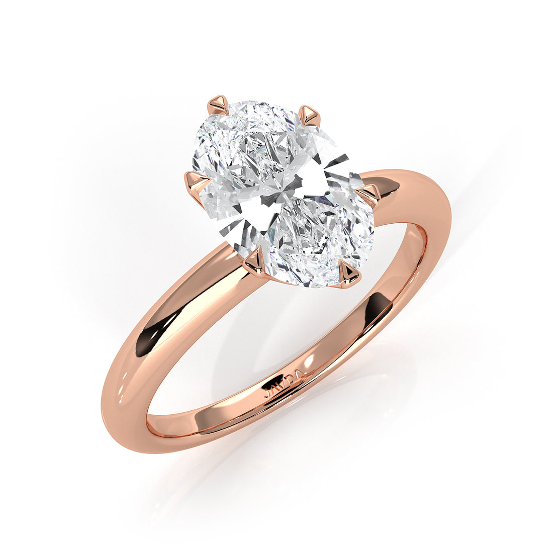 4g Lab Grown Round Diamond Engagement Solitaire 6 Prong Ring Setting IGI Certified 1.00 Ctw.
