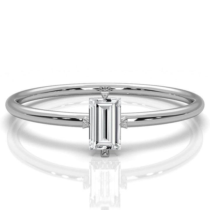Women's Vertical Baguette Lab Diamond Fashion Ring 0.31ctw.