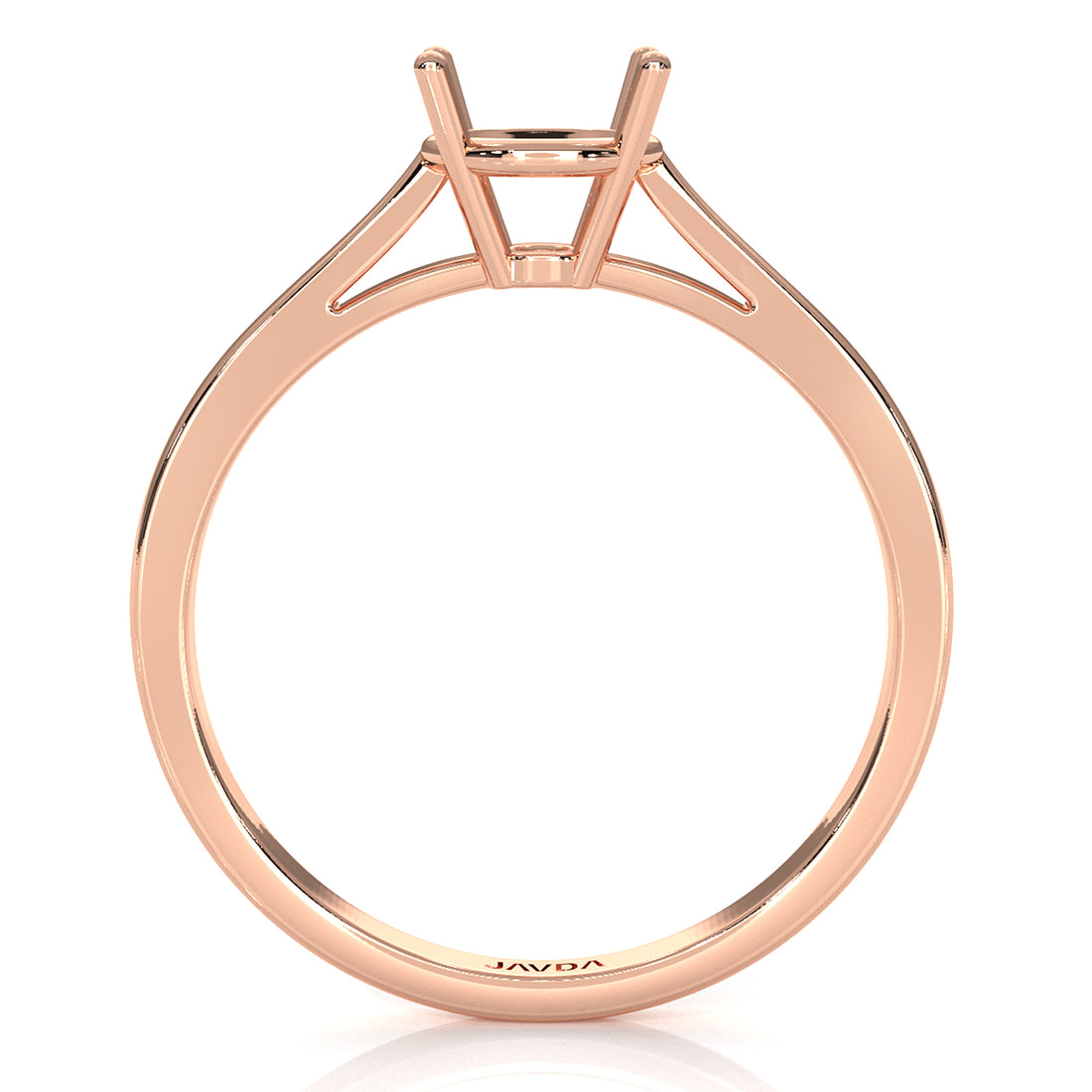 4g Four Prong Setting Solitaire Semi Mount Engagement Ring