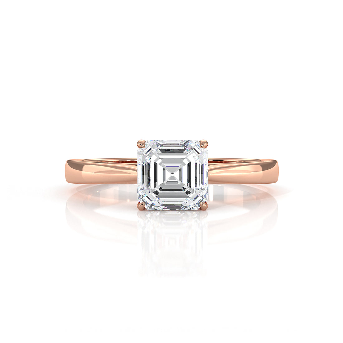 Lab Grown Diamond IGI Certified 4 Prong Solitaire Engagement Ring 4g Setting 1.00 Ctw.