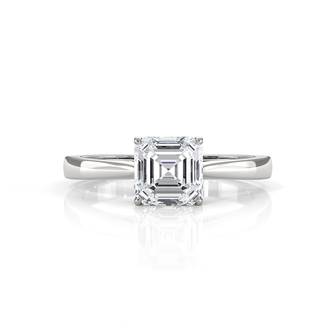 Lab Grown Diamond IGI Certified 4 Prong Solitaire Engagement Ring 4g Setting 1.00 Ctw.