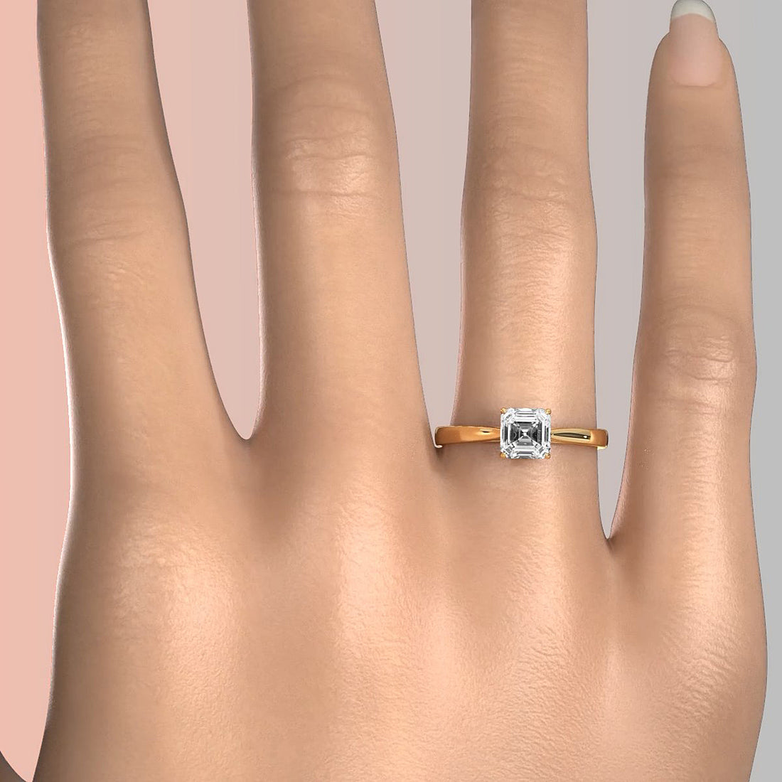 Lab Grown Diamond IGI Certified 4 Prong Solitaire Engagement Ring 4g Setting 1.00 Ctw.