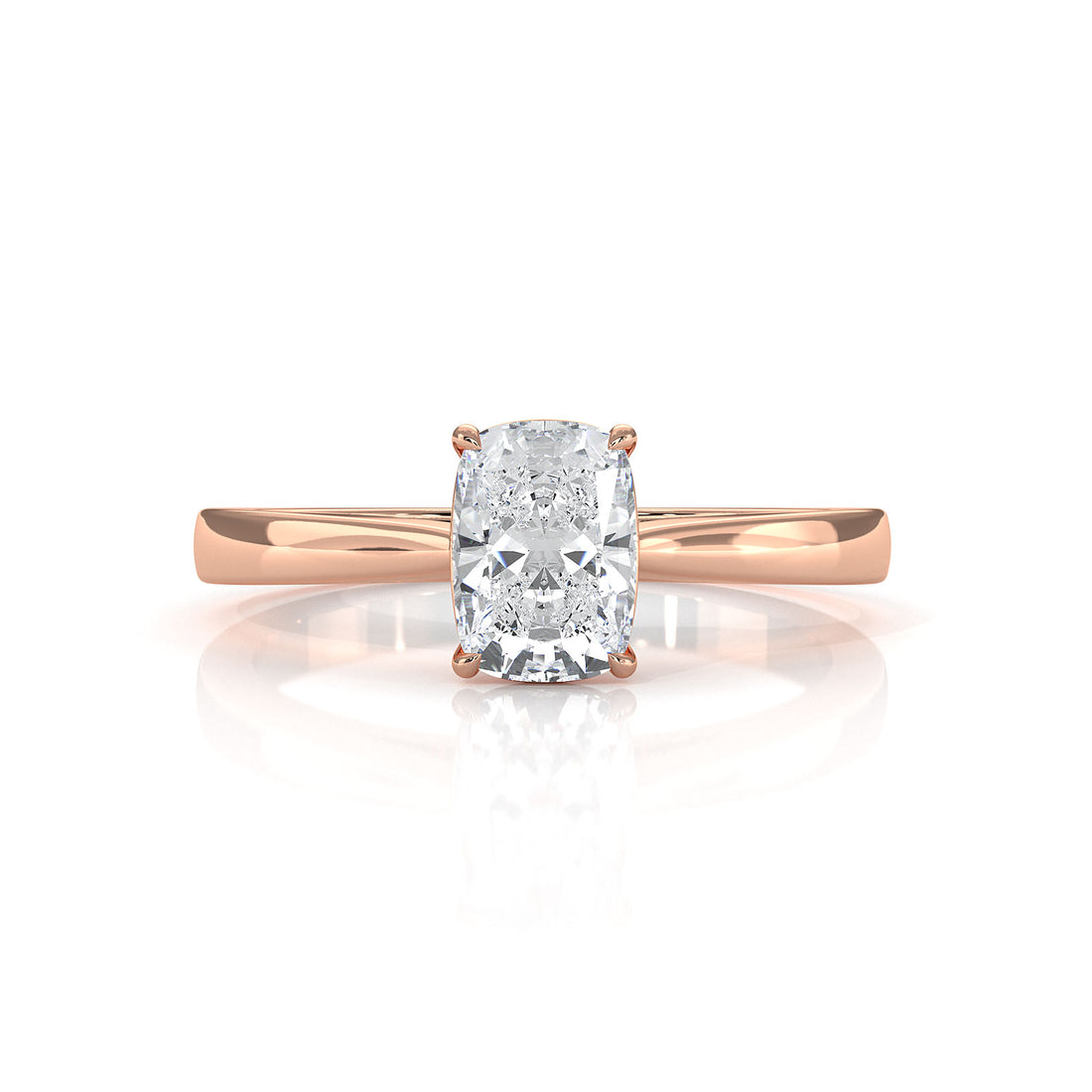 Lab Grown Diamond IGI Certified 4 Prong Solitaire Engagement Ring 4g Setting 1.00 Ctw.