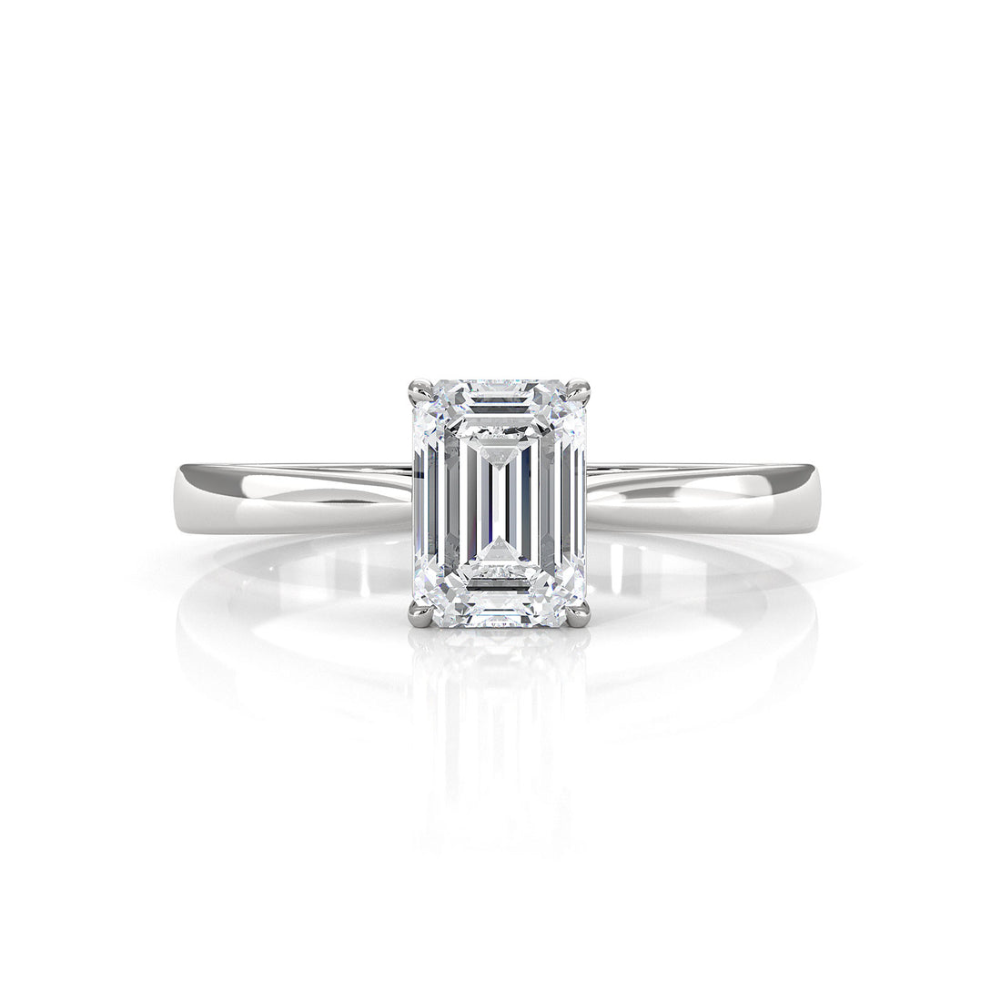 Lab Grown Diamond IGI Certified 4 Prong Solitaire Engagement Ring 4g Setting 1.00 Ctw.