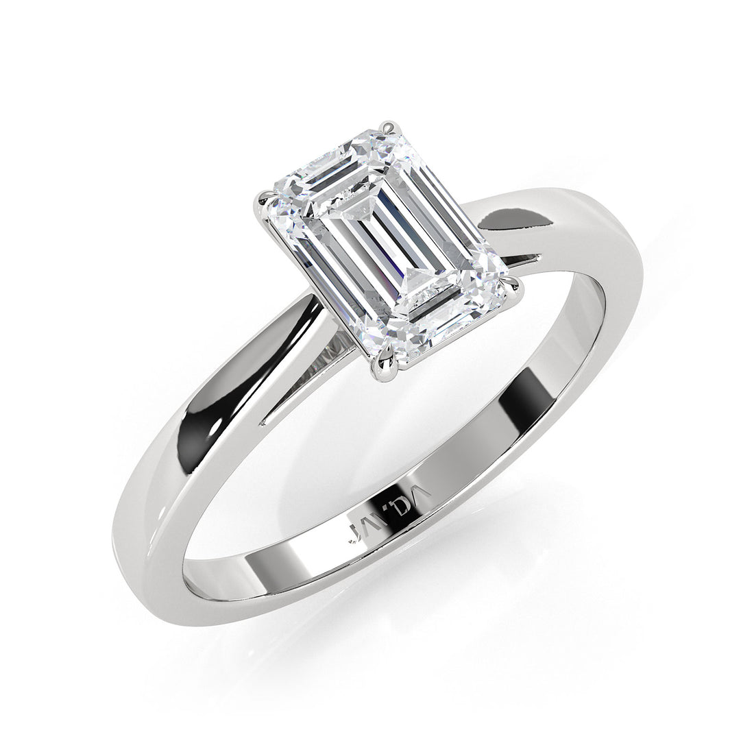 Lab Grown Diamond IGI Certified 4 Prong Solitaire Engagement Ring 4g Setting 1.00 Ctw.