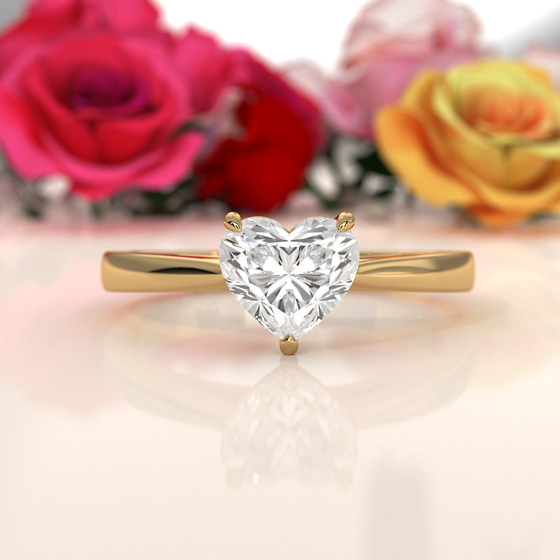 Lab Grown Diamond IGI Certified 4 Prong Solitaire Engagement Ring 4g Setting 1.00 Ctw.