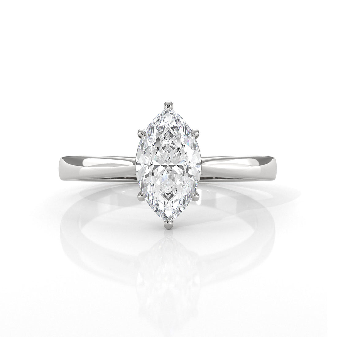 Lab Grown Diamond IGI Certified 4 Prong Solitaire Engagement Ring 4g Setting 1.00 Ctw.