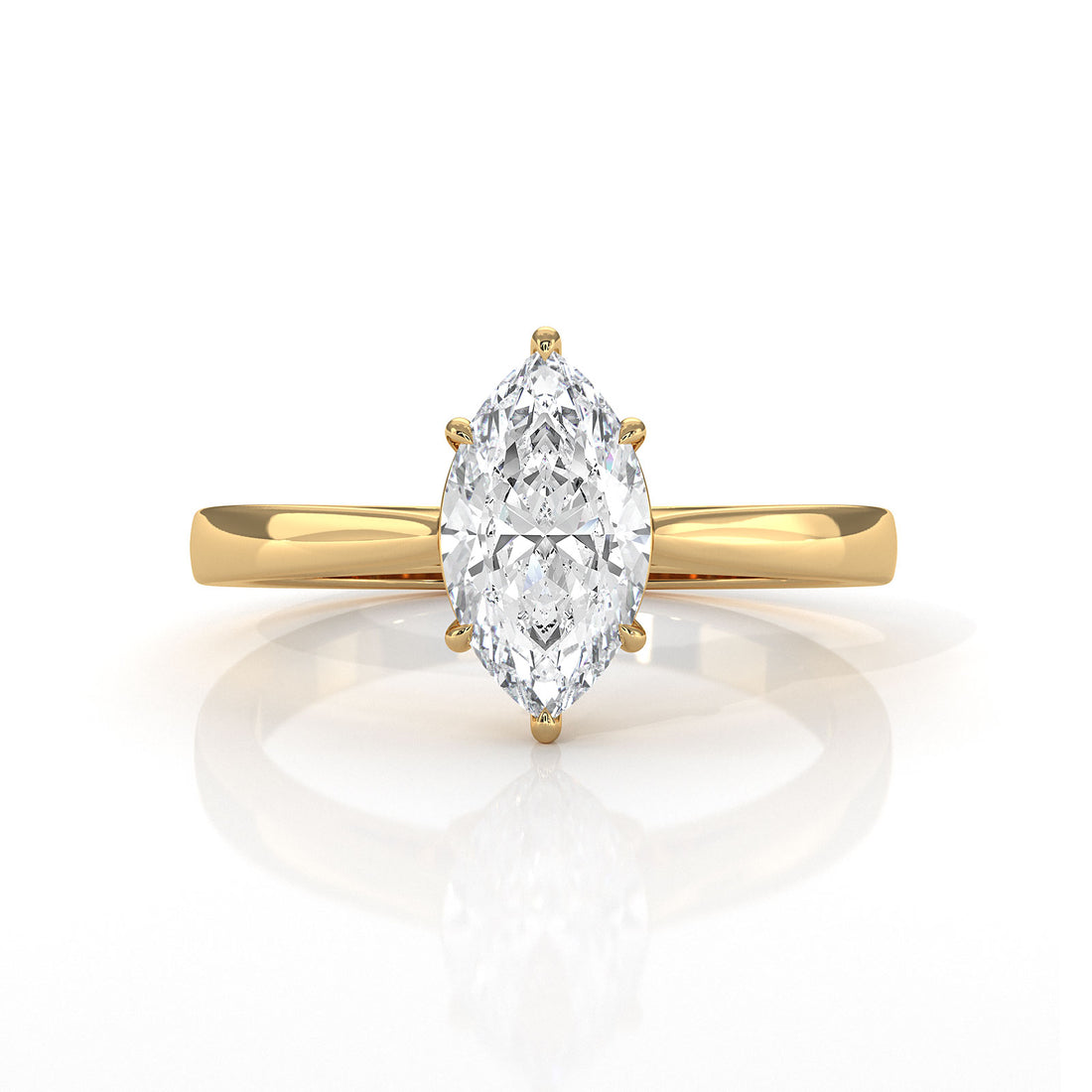 Lab Grown Diamond IGI Certified 4 Prong Solitaire Engagement Ring 4g Setting 1.00 Ctw.