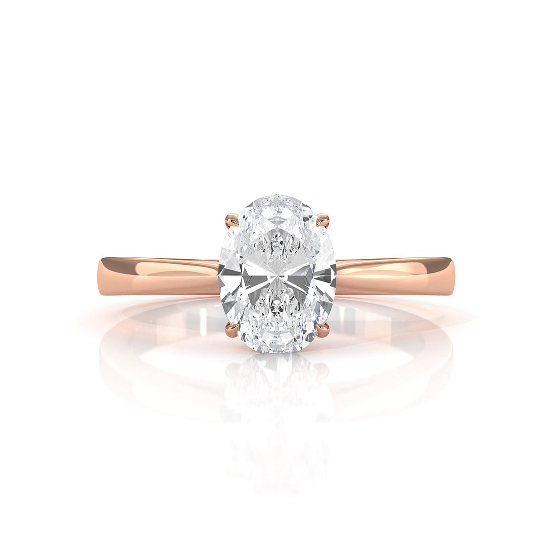 Lab Grown Diamond IGI Certified 4 Prong Solitaire Engagement Ring 4g Setting 1.00 Ctw.