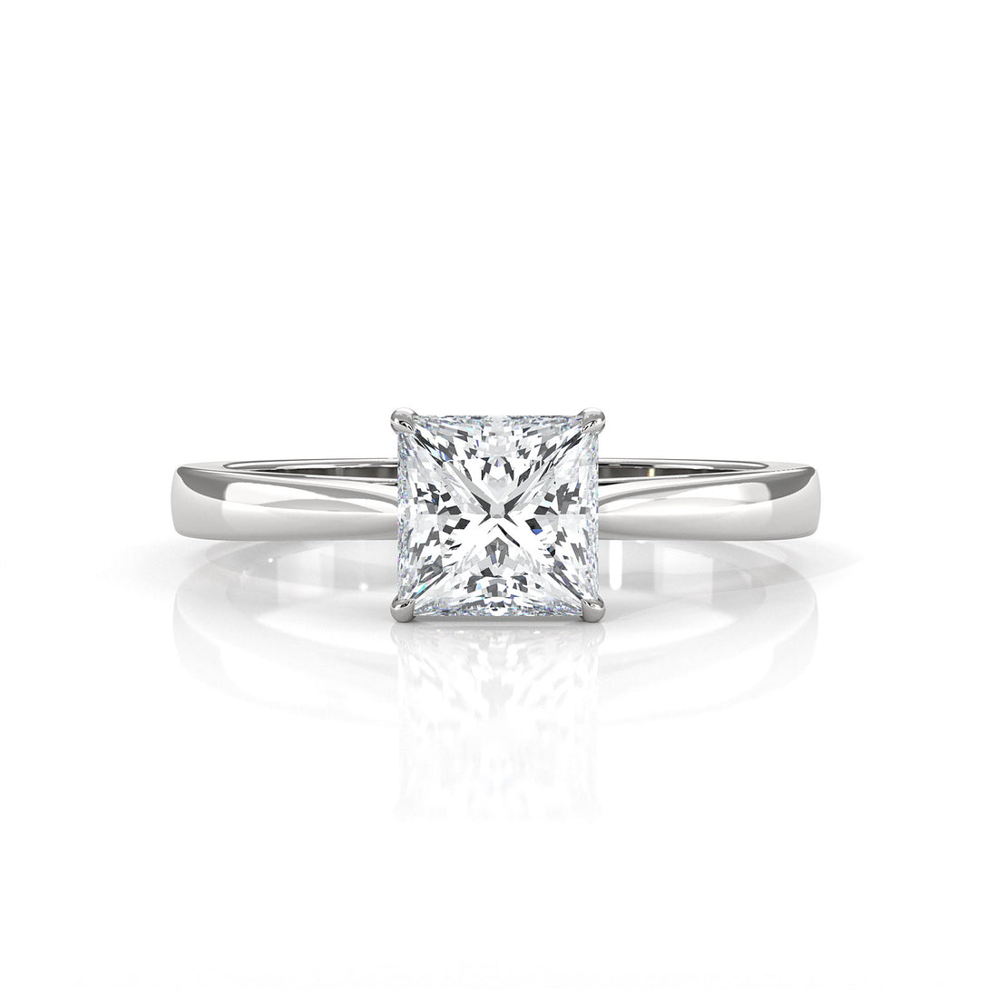 Lab Grown Diamond IGI Certified 4 Prong Solitaire Engagement Ring 4g Setting 1.00 Ctw.