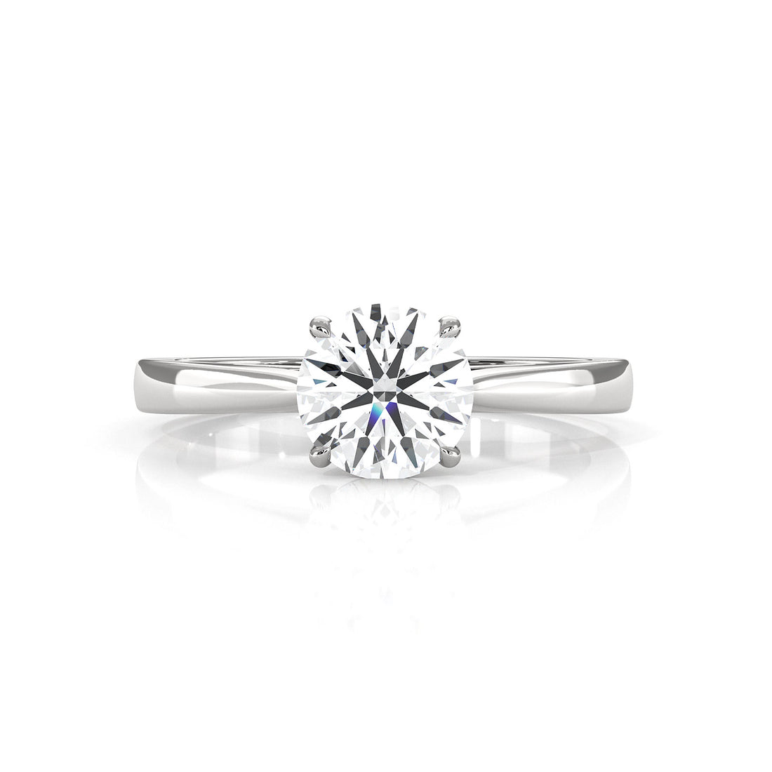 Lab Grown Diamond IGI Certified 4 Prong Solitaire Engagement Ring 4g Setting 1.00 Ctw.